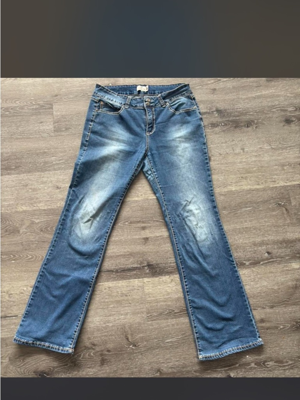 Royalty For Me Women's Blue Flare Jeans